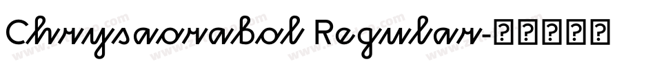 Chrysaorabol Regular字体转换